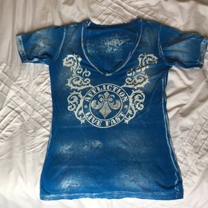 Women’s Blue Affliction shirt size XL